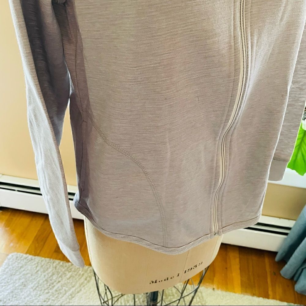 CORAL BAY | light gray white athletic zip up M - Picture 8 of 8